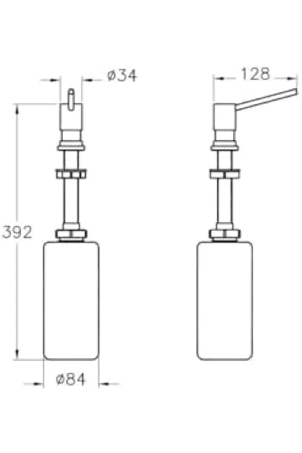 A44285 Sıvı Sabunluk Krom 395519