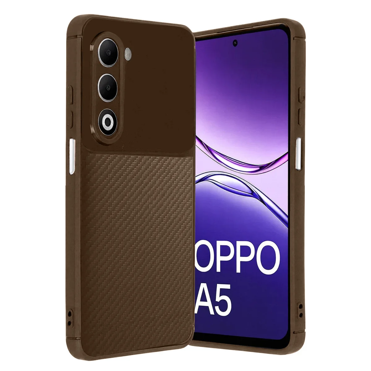 A5 4G Auto Focus Karbon Kapak - Kahverengi