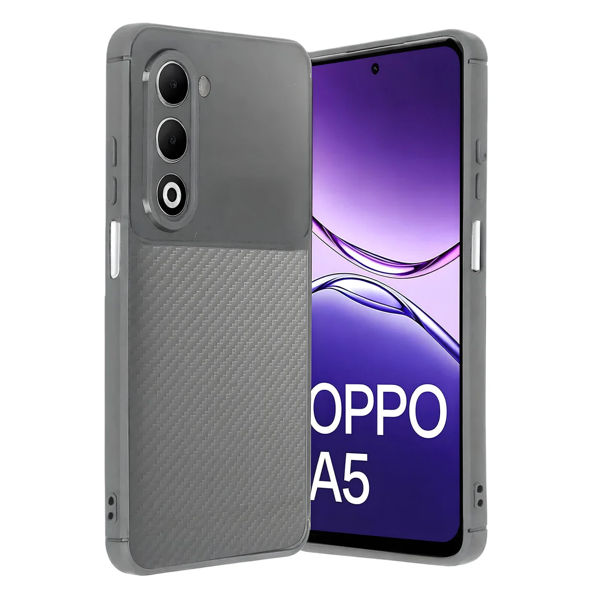 A5 4G Auto Focus Karbon Kapak - Gri Kılıf ve Koruması