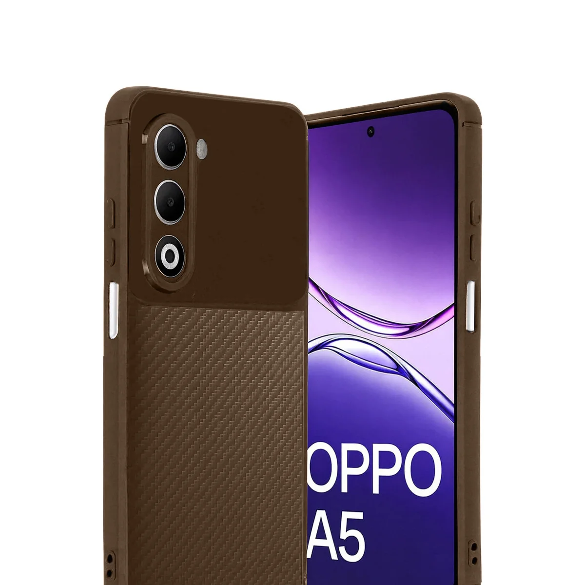 A5 4G Auto Focus Karbon Kapak - Kahverengi