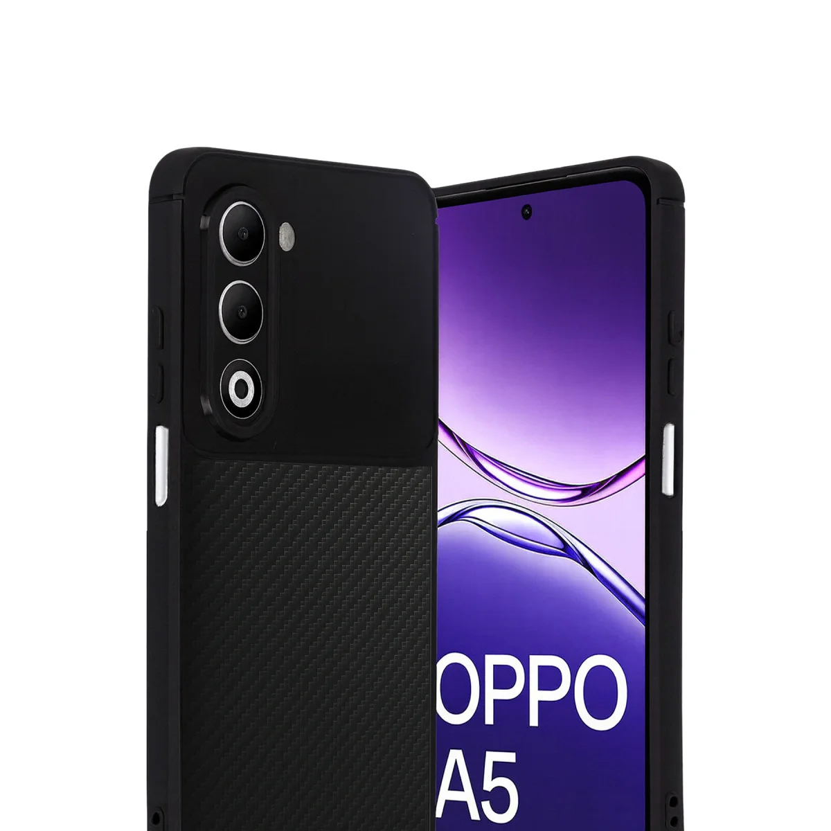 A5 4G Auto Focus Karbon Kapak Siyah - Pürüzsüz Yüzey ve Mükemmel Darbe Koruma