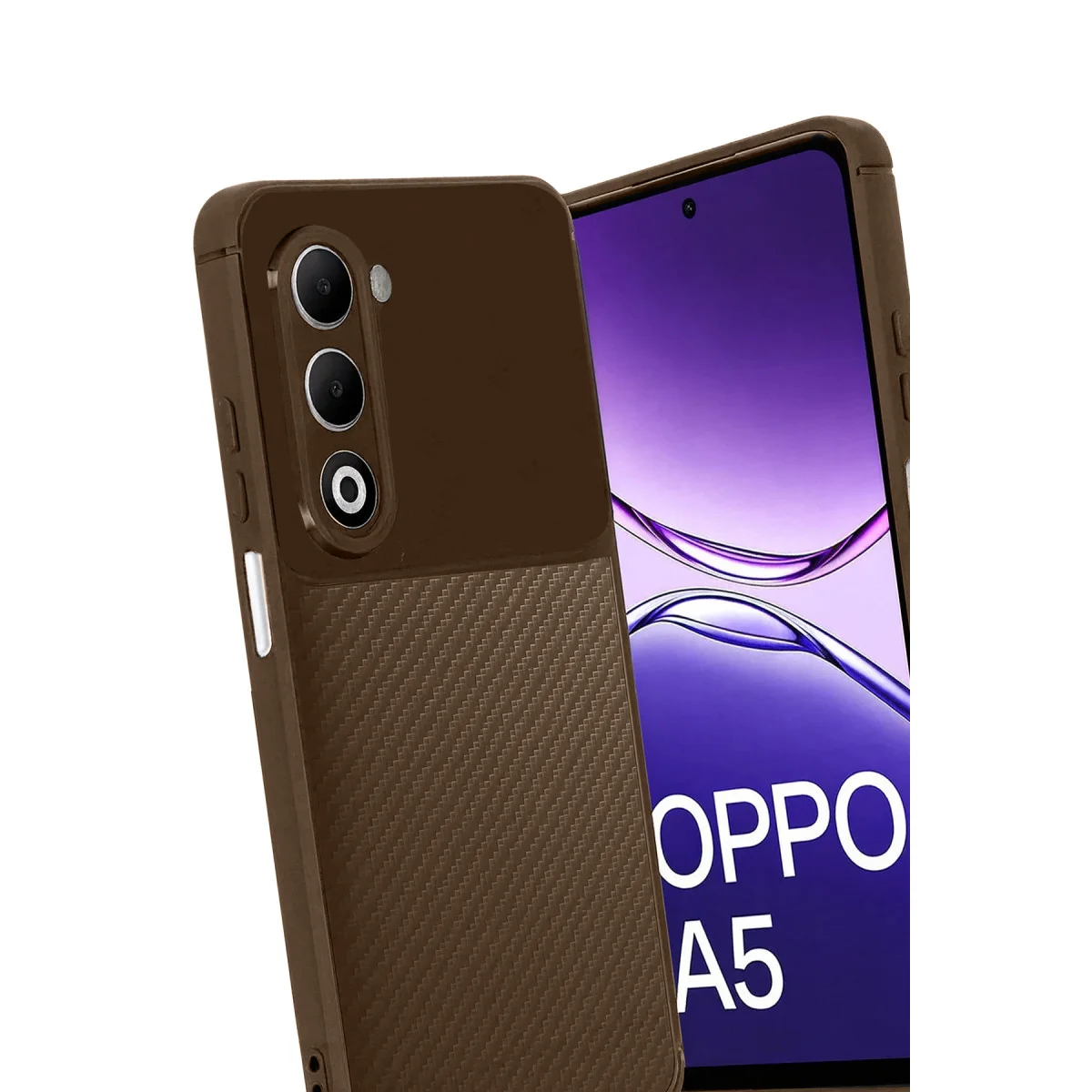 A5 4G Auto Focus Karbon Kapak - Kahverengi