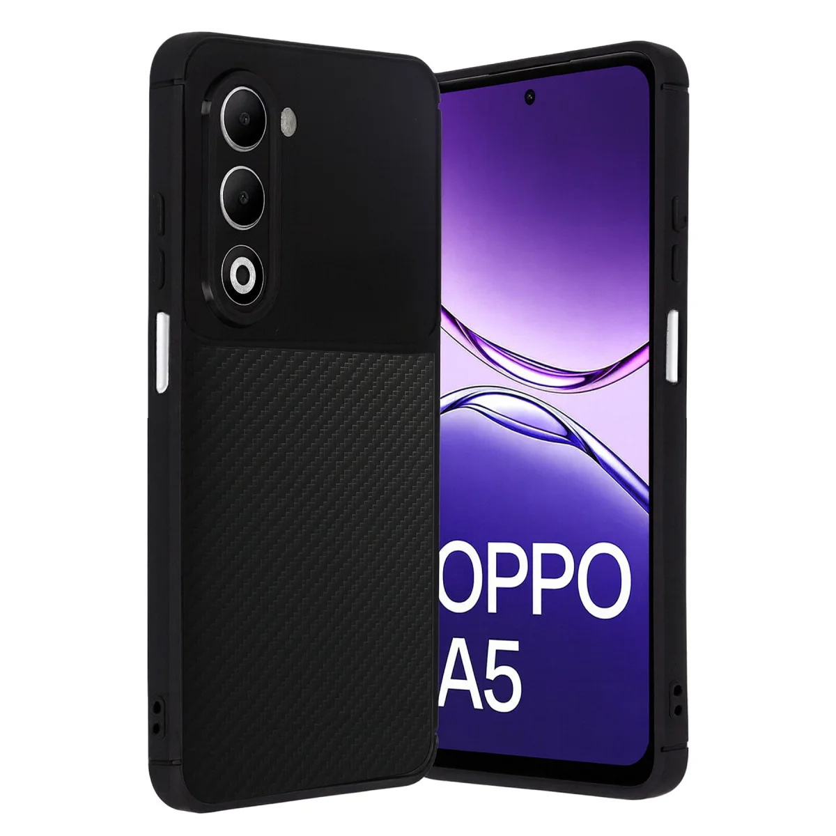 A5 4G Auto Focus Karbon Kapak Siyah - Pürüzsüz Yüzey ve Mükemmel Darbe Koruma