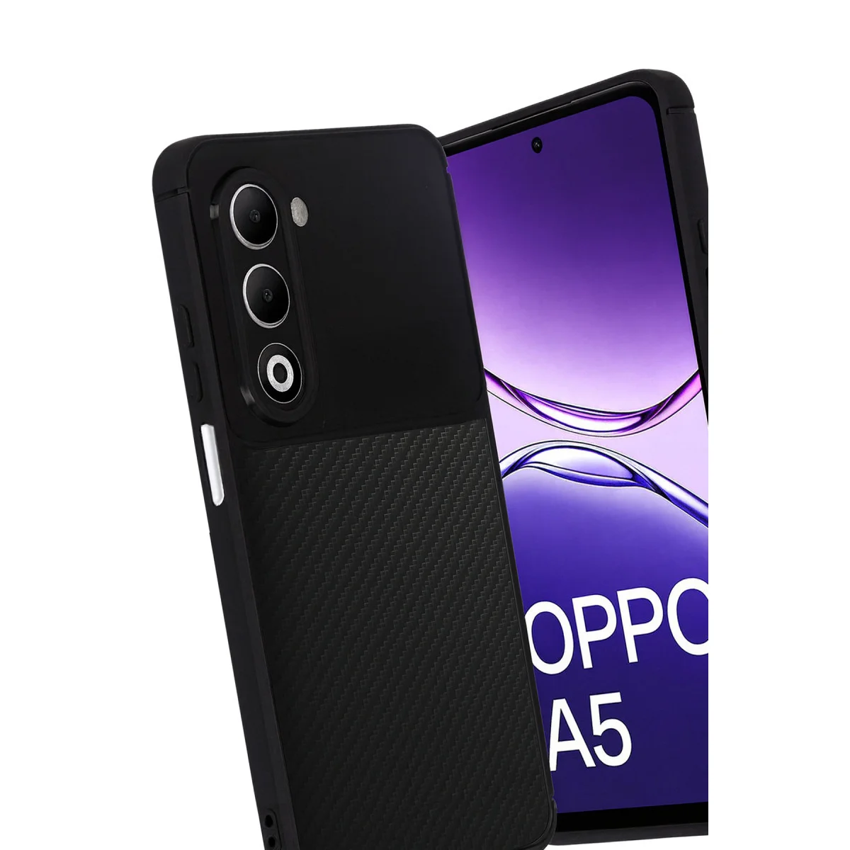 A5 4G Auto Focus Karbon Kapak Siyah - Pürüzsüz Yüzey ve Mükemmel Darbe Koruma