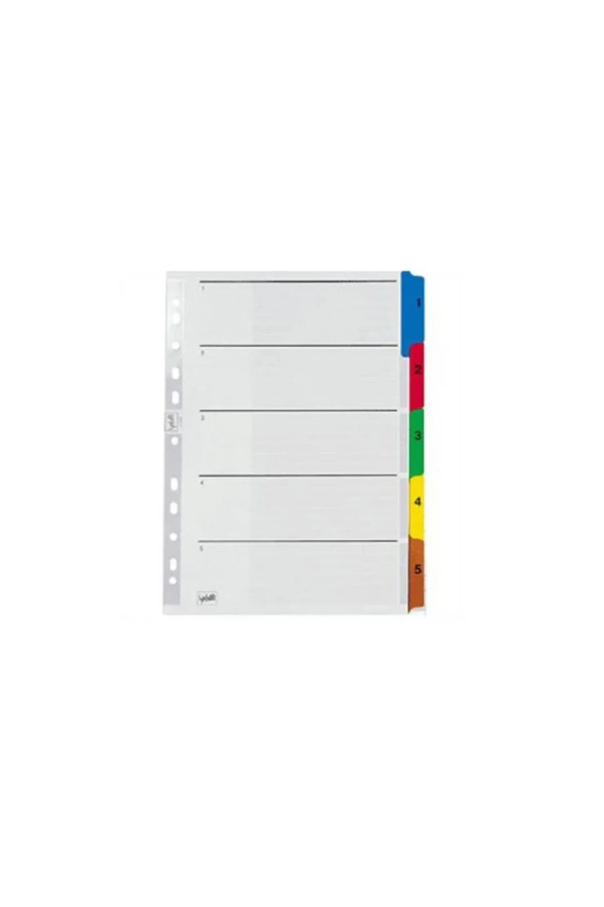 A5 5 Renk Ayraç 5522-k