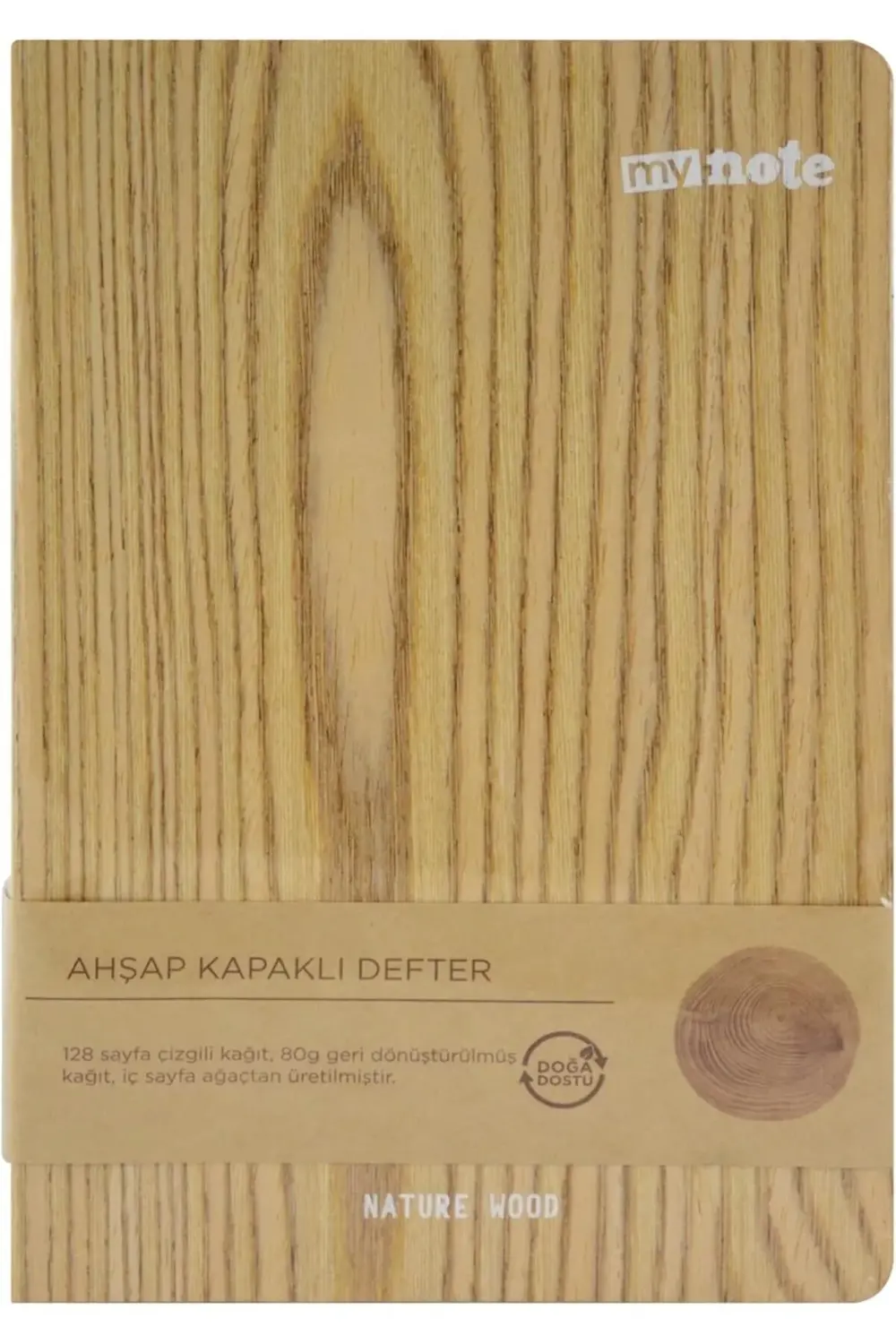 A5 Ahşap Kağıt Kaplı Defter Ahşap Rengi 395519