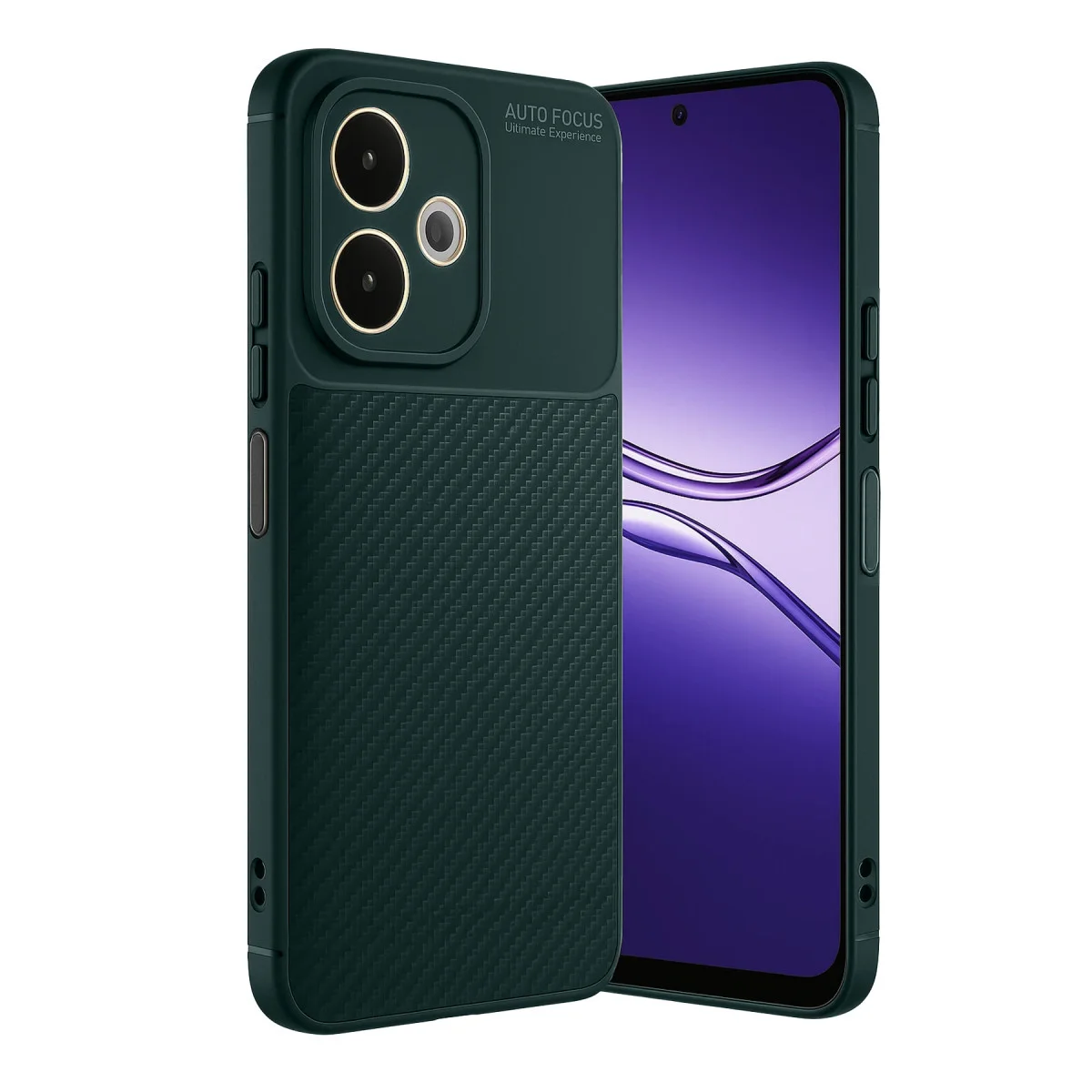 A5 Pro 4G Auto Focus Karbon Kılıf - Koyu Yeşil ve Maksimum Koruma