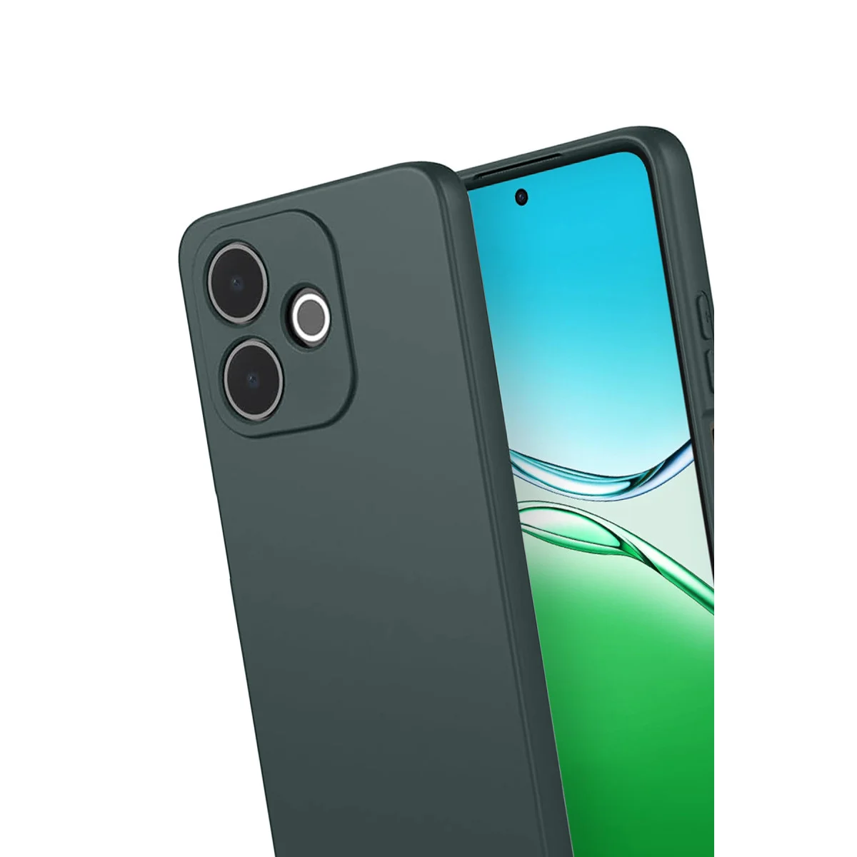A5 Pro 4G First Serisi Koyu Yeşil Silikon Kılıf - Maksimum Koruma ve Şıklık