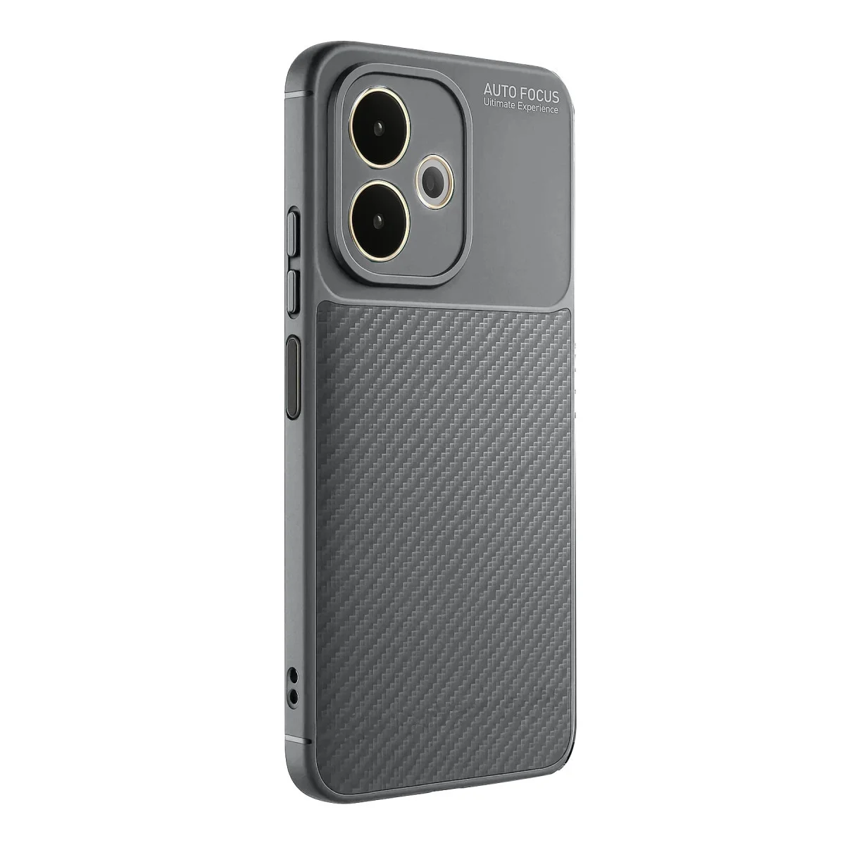 A5 Pro 4G Karbon Kılıf Gri Auto Focus - Parmak İzi Duyarsız ve Tam Korumalı Kılıf