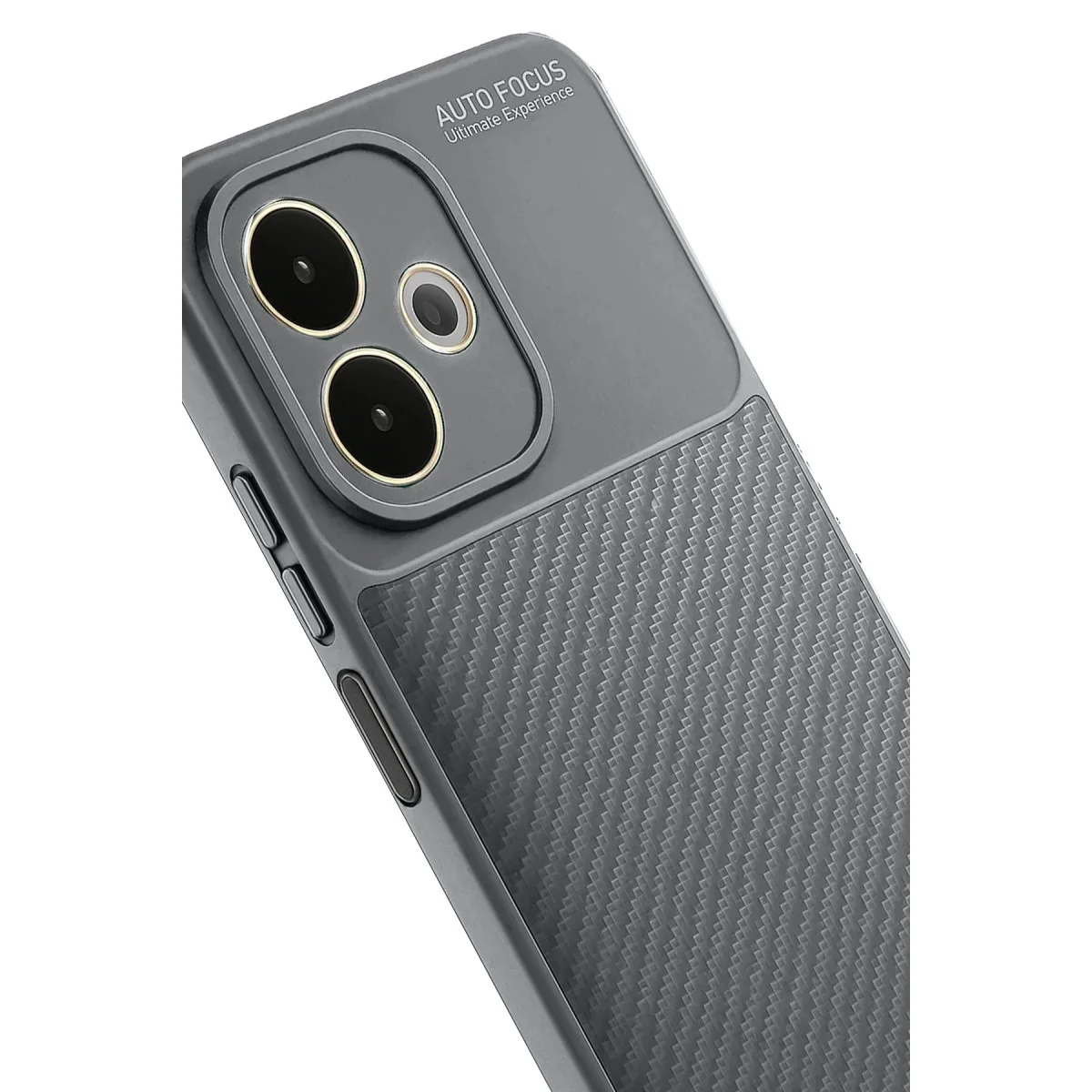 A5 Pro 4G Karbon Kılıf Gri Auto Focus - Parmak İzi Duyarsız ve Tam Korumalı Kılıf