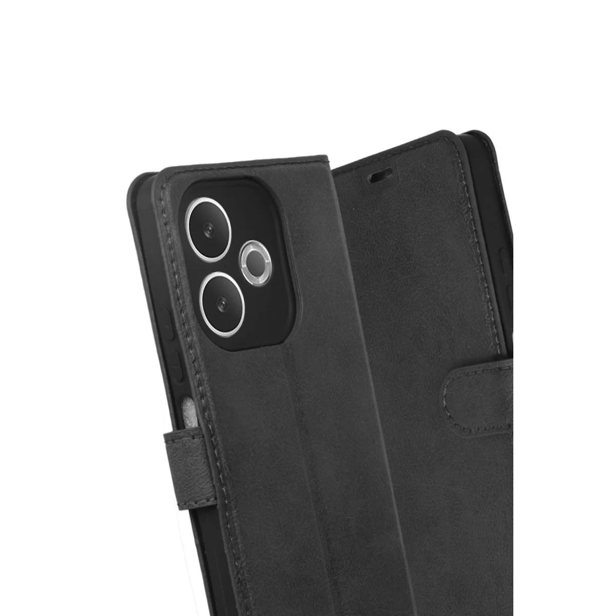 A5 Pro 4G Trend S Plus Kapaklı Kılıf - Siyah: Çift Koruma ve Otomatik Stand
