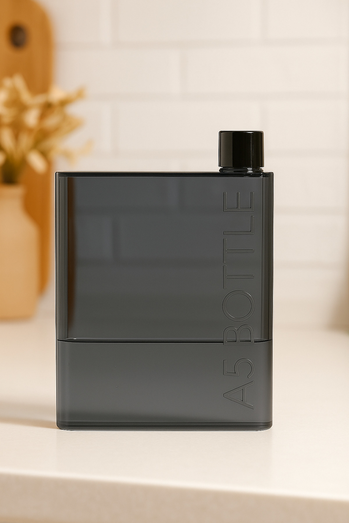 Pazar Kapısı A5 Şeffaf Düz Matara Suluk İnce Su Şişesi