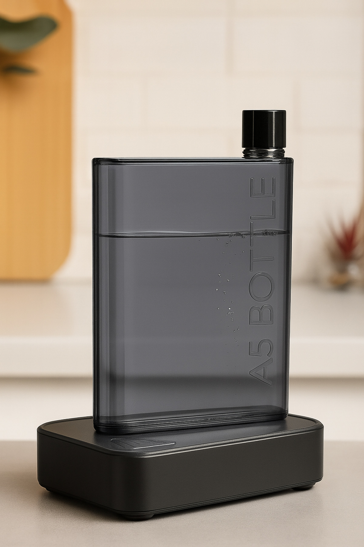 Pazar Kapısı A5 Şeffaf Düz Matara Suluk İnce Su Şişesi