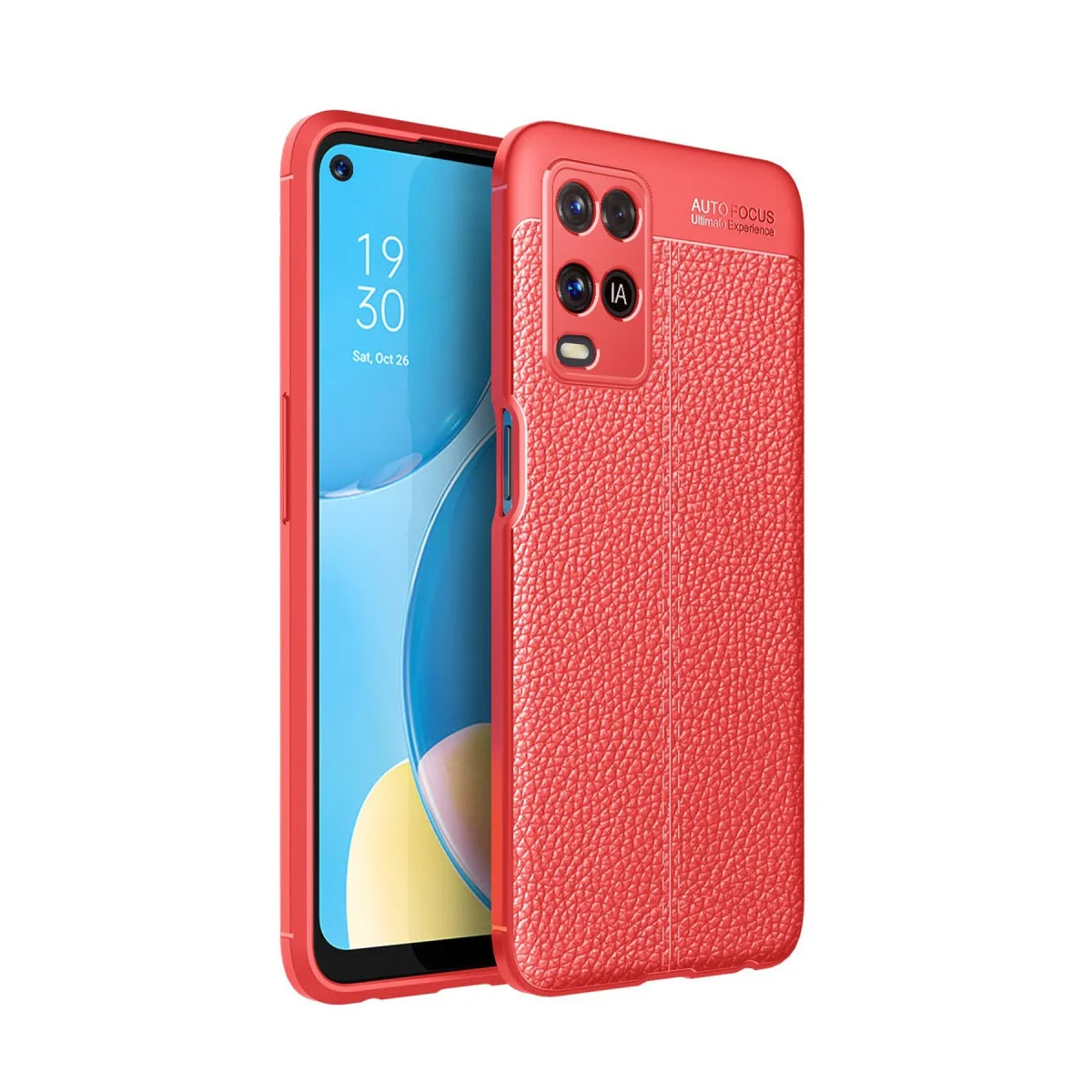 A54 4G Auto Focus Kılıf - Kırmızı TPU Silikon & Deri Dokulu Koruma Fiyatı, Yorumları ve Özellikleri