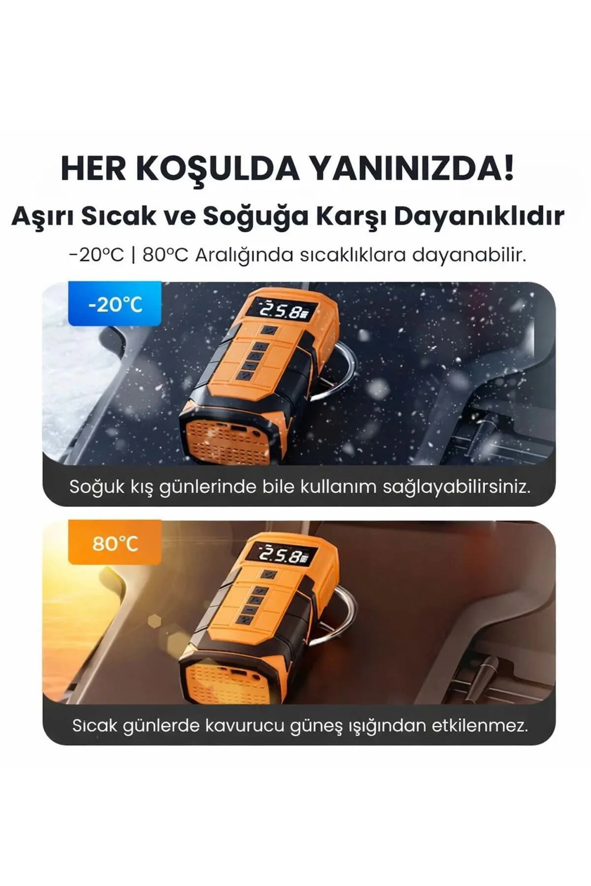 A5577 Akü Takviyeli Hava Kompresörü | 4'ü 1 Arada Powerbank, Hava A5577 Akü Takviyeli Hava Kompresörü | 4'ü 1 Arada Powerbank, Hava