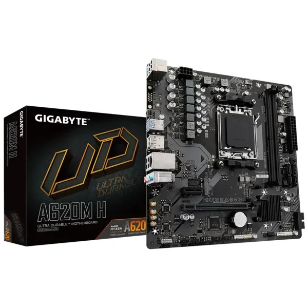 A620M-H A620 Chipset AM5 Socket DDR5(2x64GB-128GB-2DIMM) 6400MHZ 1xHDMI/1xDP 1xM.2 USB3.2 mATX Fiyatı, Yorumları ve Özellikleri