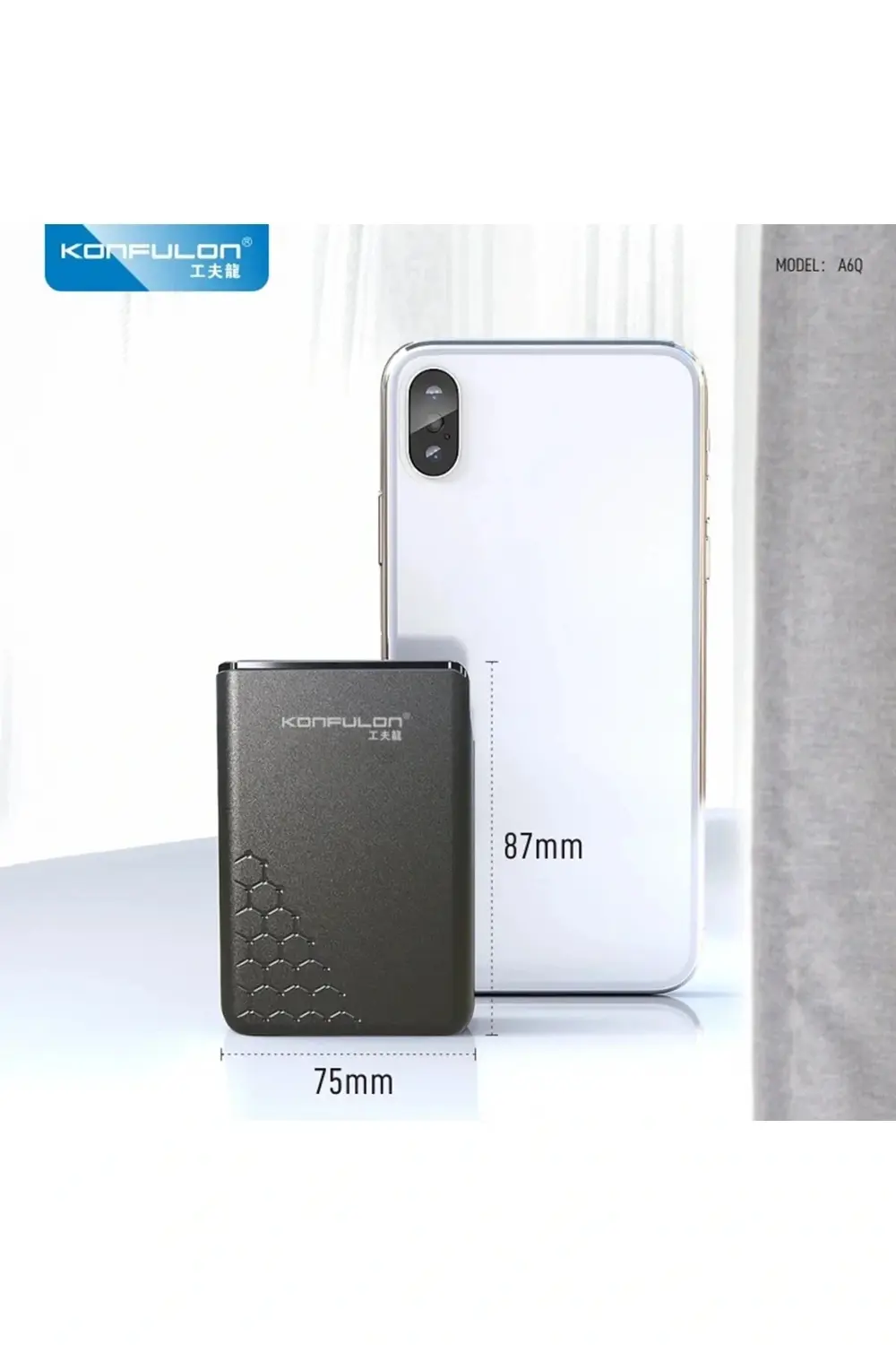 A6Q 22.5W Usb 3.0 ve 20W Type-C Çıkışlı 10.000 mAh PD Powerbank -