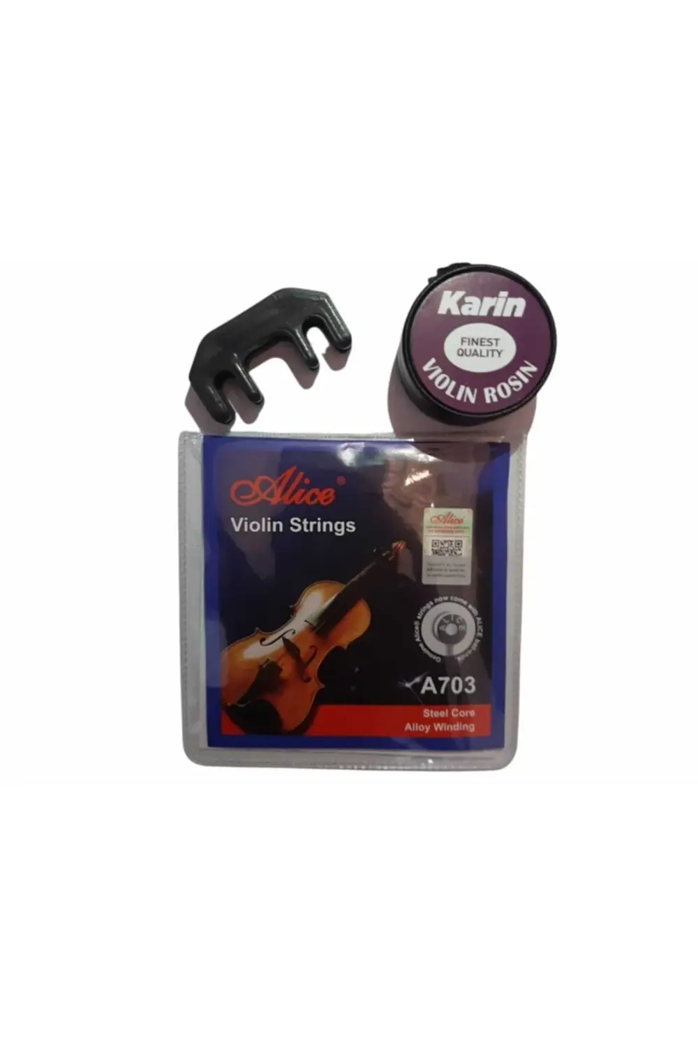 A703 Professıonal Takım Keman Teli + Keman Susturucusu + Karin Ke