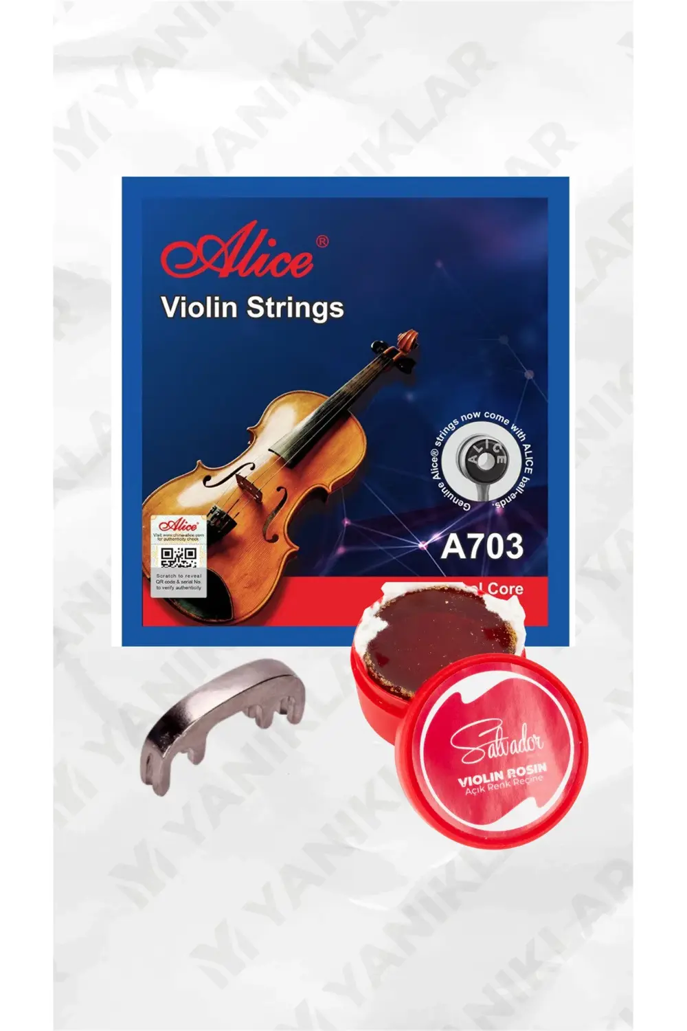 A703 Profesyonel Takım ( Keman Teli + Keman Susturucusu + Keman R