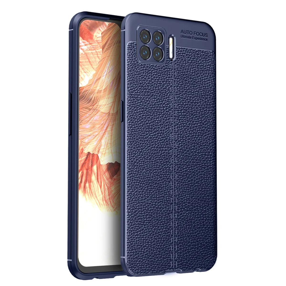 A73 Kılıf Auto Focus Kapak - TPU Deri Dokulu ve Güçlü Darbe Koruması