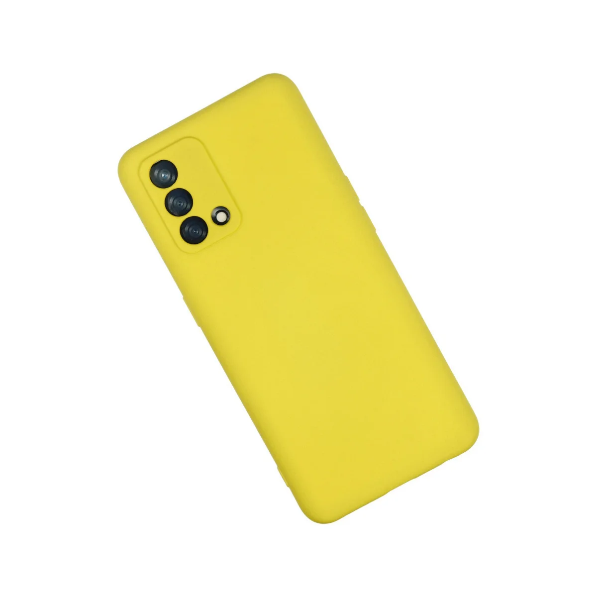 A74 4G Nano İçi Kadife Silikon Kılıf - Sarı
