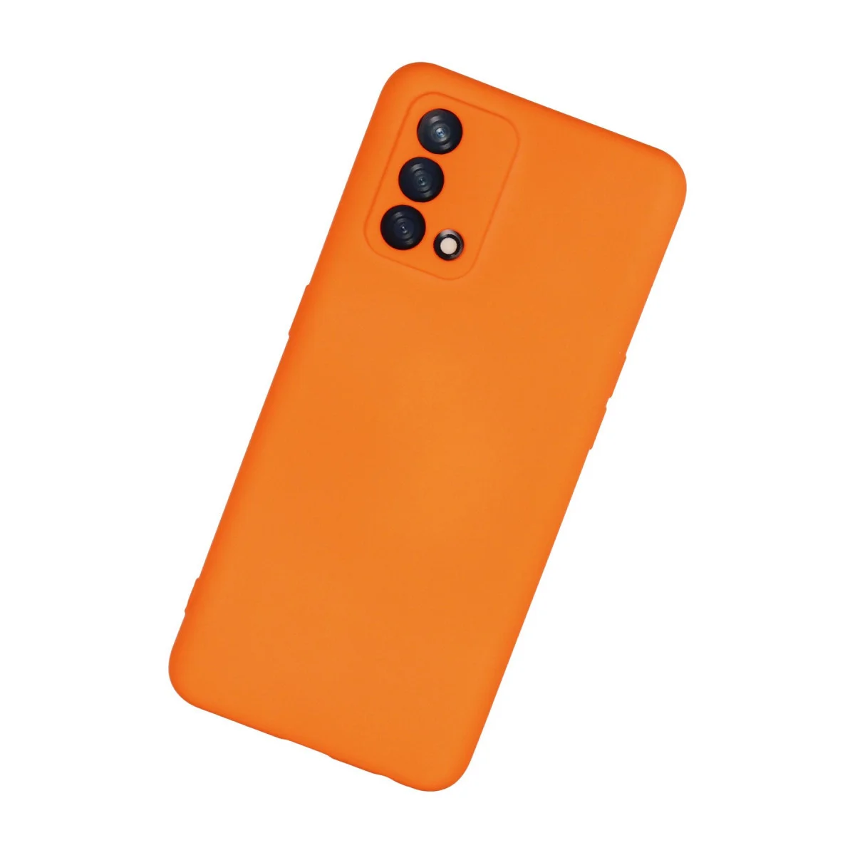 A74 4G Nano İçi Kadife Silikon Kılıf - Turuncu