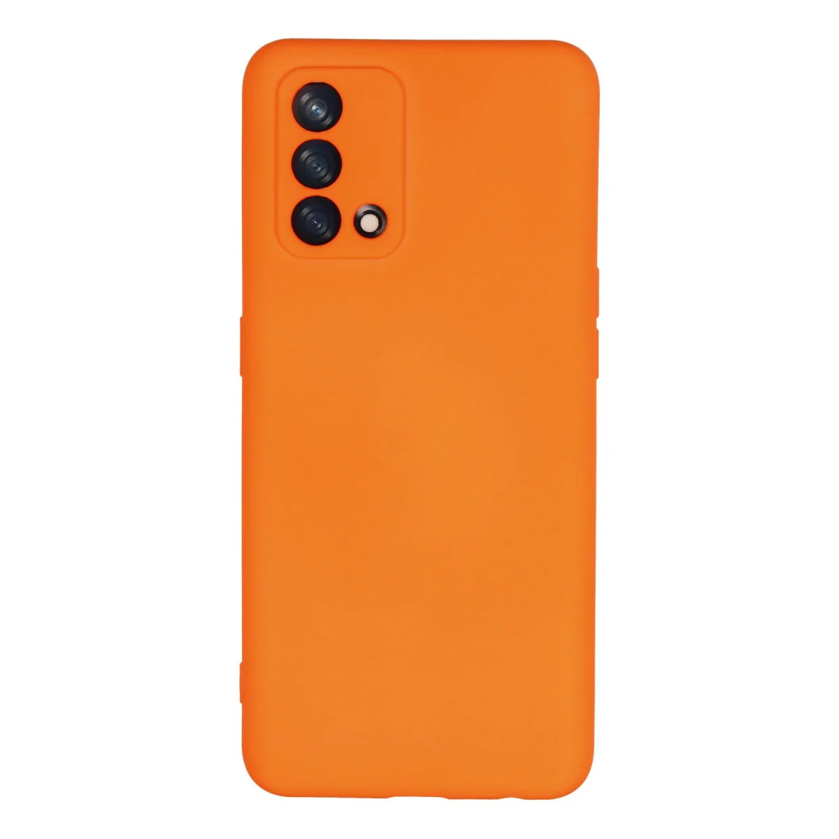 A74 4G Nano İçi Kadife Silikon Kılıf - Turuncu
