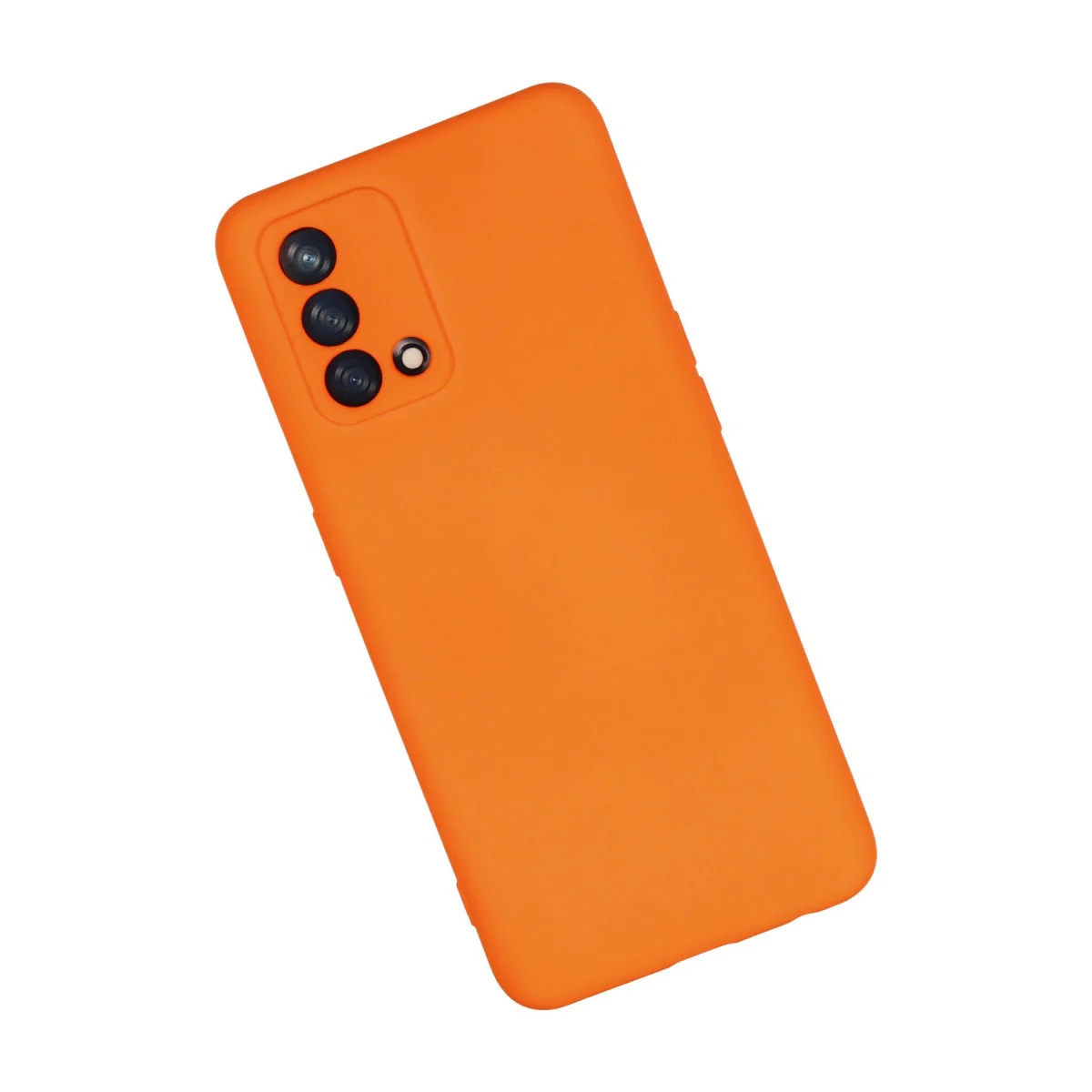 A74 4G Nano İçi Kadife Silikon Kılıf - Turuncu