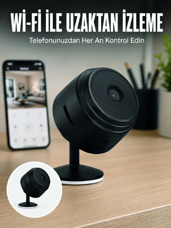 A9 Kablosuz Mini Ip Kamera Wi-fi Destekli Uzaktan İzleme Özellikli Hd Güvenlik Kamerası - Lisinya