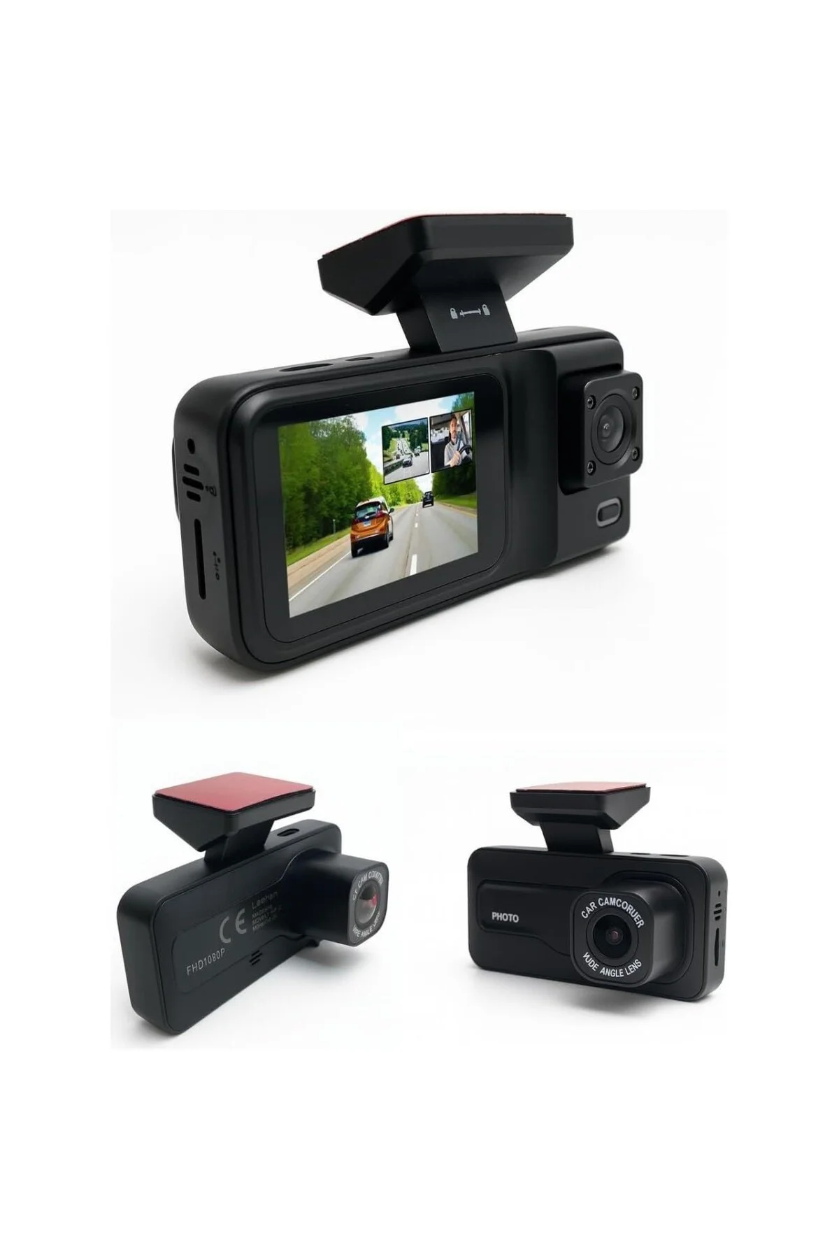 A98 BalckBox DVR WiFi Full HD 1080P 3 Kameralı Araç İçi Güvenlik 
