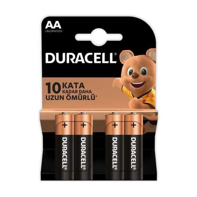 AA Kalem Pil 4'lü - Uzun Ömürlü ve Güçlü Pil Paketi AA Kalem Pil 4'lü - Uzun Ömürlü ve Güçlü Pil Paketi