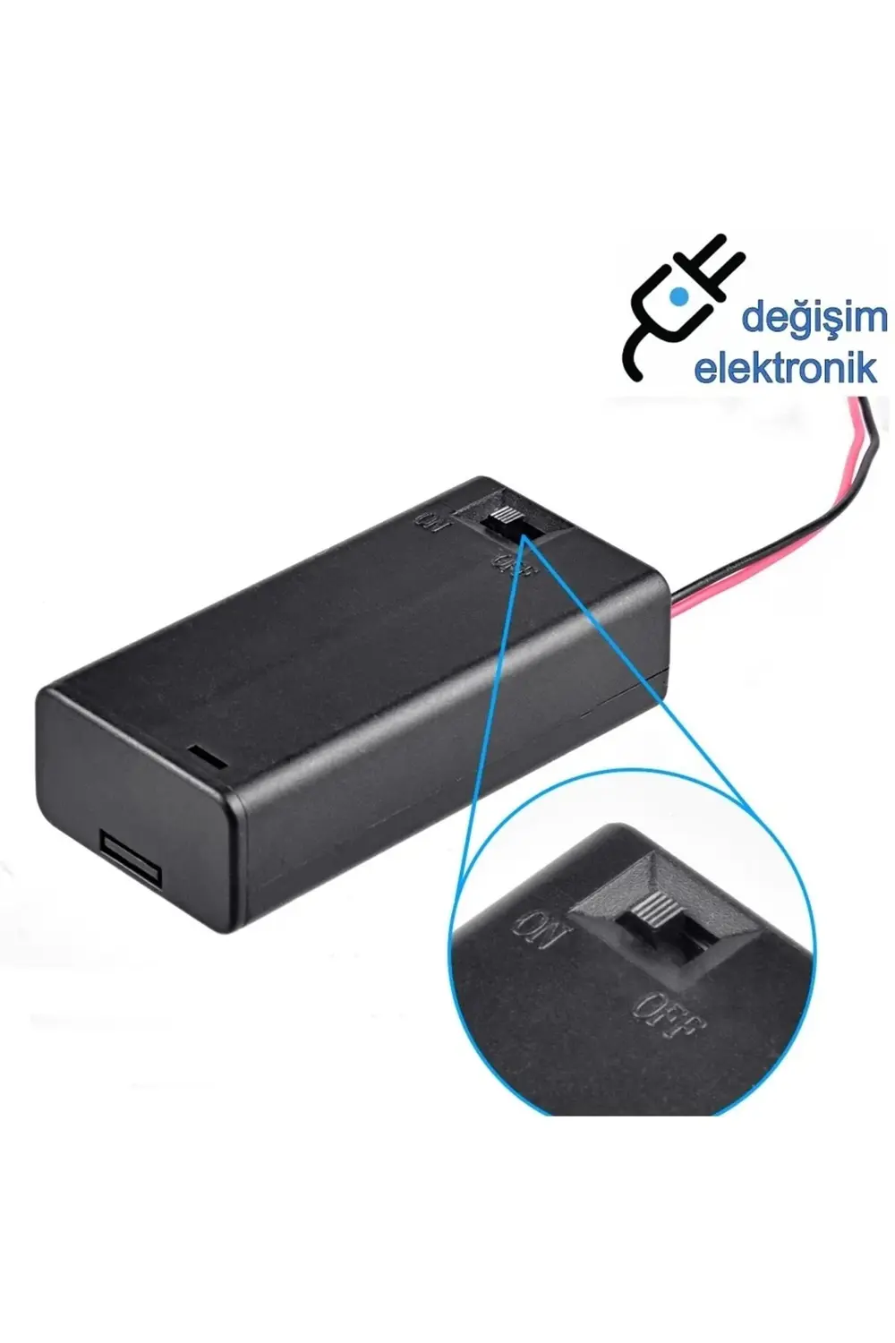 Aa Üçlü Kalem Pil Kutusu Kapaklı 2 Adet