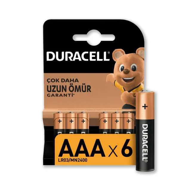 AAA 6'lı İnce Kalem Pil - Uzun Ömürlü ve Yüksek Kapasiteli Pil Fiyatı, Yorumları ve Özellikleri