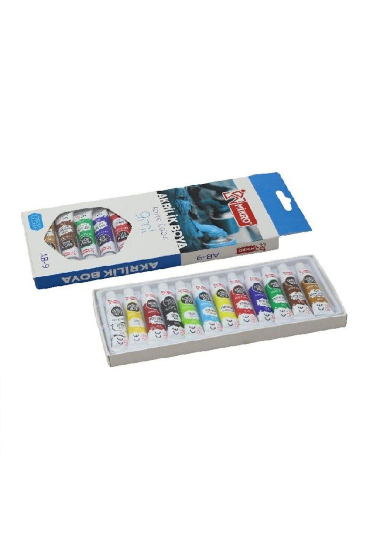 Ab-9 Akrilik Boya 12 Renk 12 ml