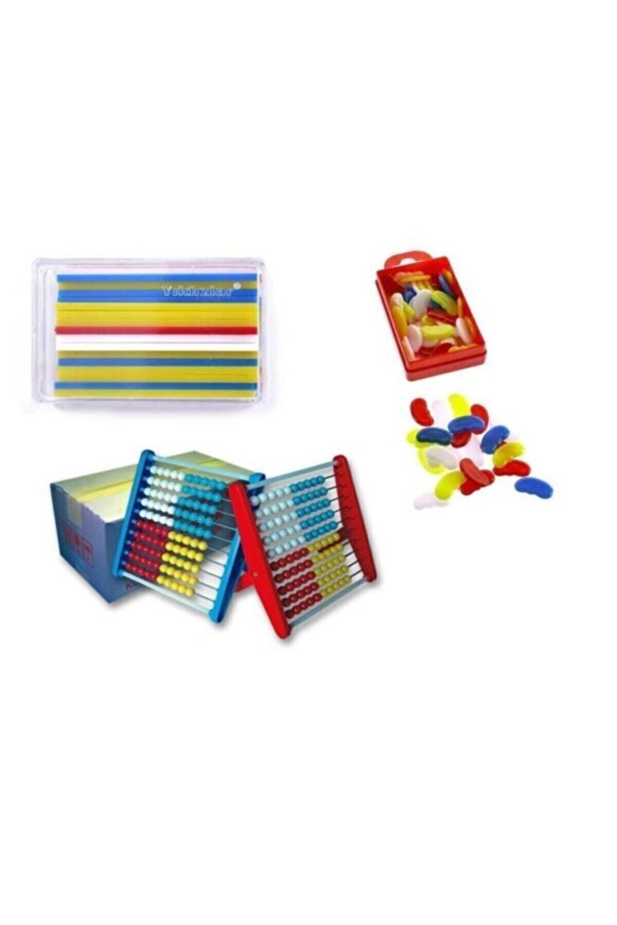 Yildiz Abaküs Sayı Çubuğu Sayı Fasülyesi Seti