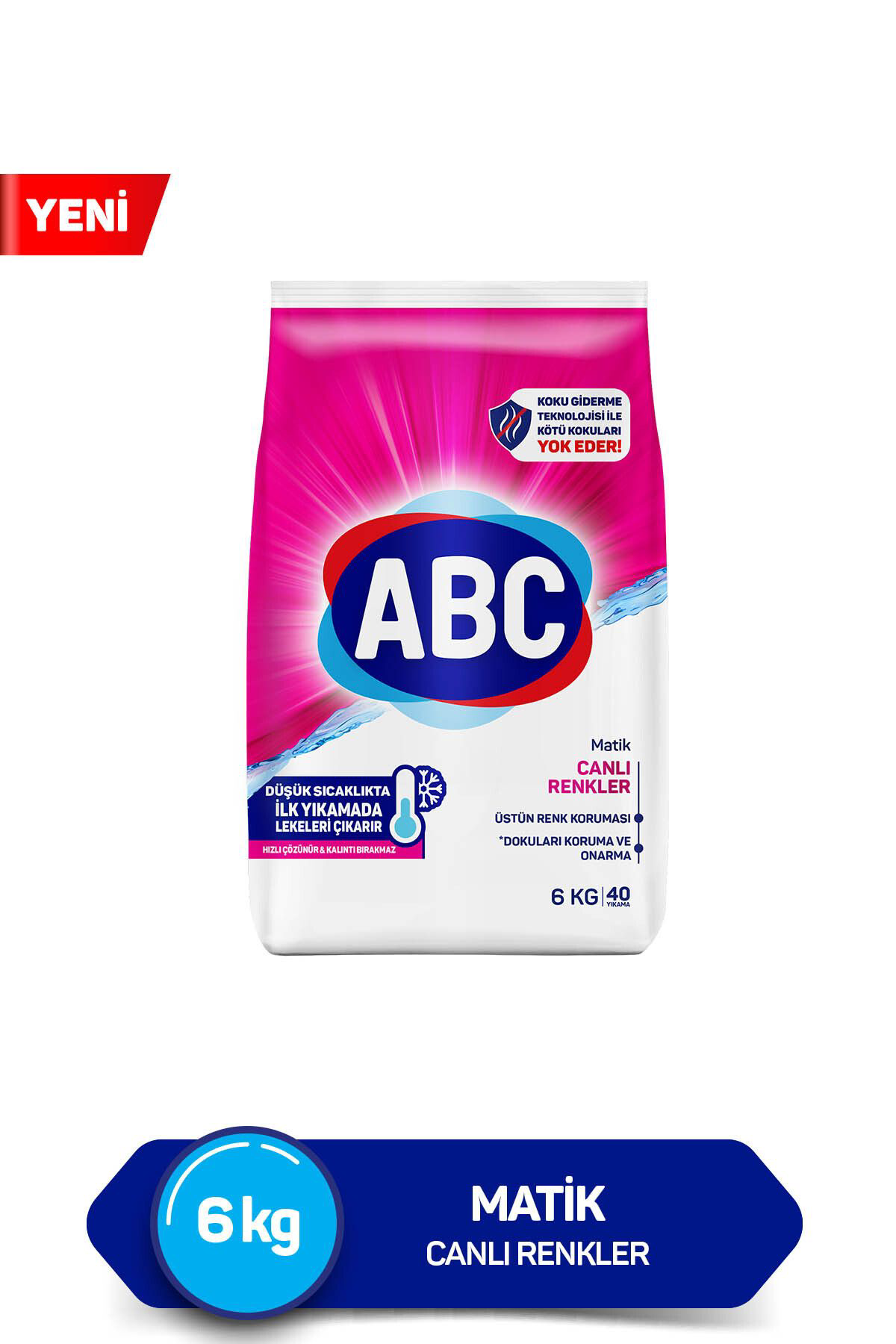 ABC Matik Canlı Renkler 6 Kg