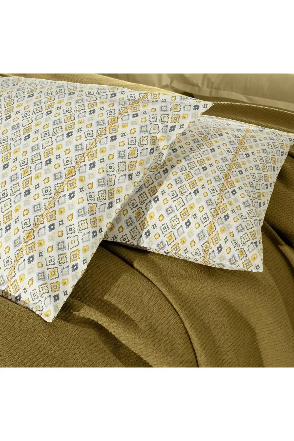 Sarev Abel Sarı Tek Kişilik %100 Pamuk Pike Takımı