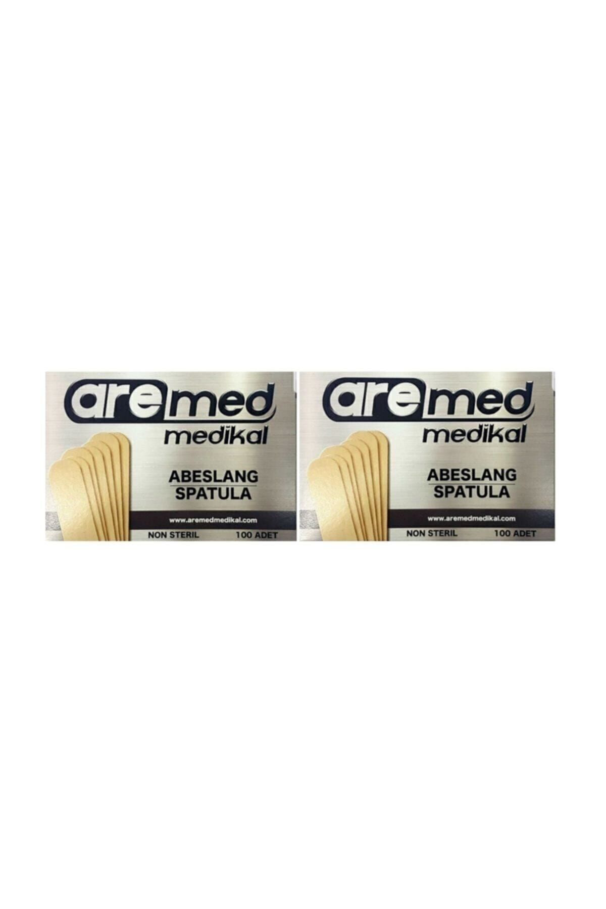 Aremed Abeslang Ahşap Dil Çubuğu - Ağda Spatulasi 100'Lü X 2 Adet