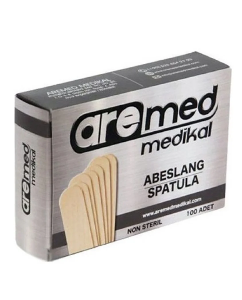 Abeslang tahta 1 Koli 5000 Adet ahşap spatula, 100'lü kutu X 50