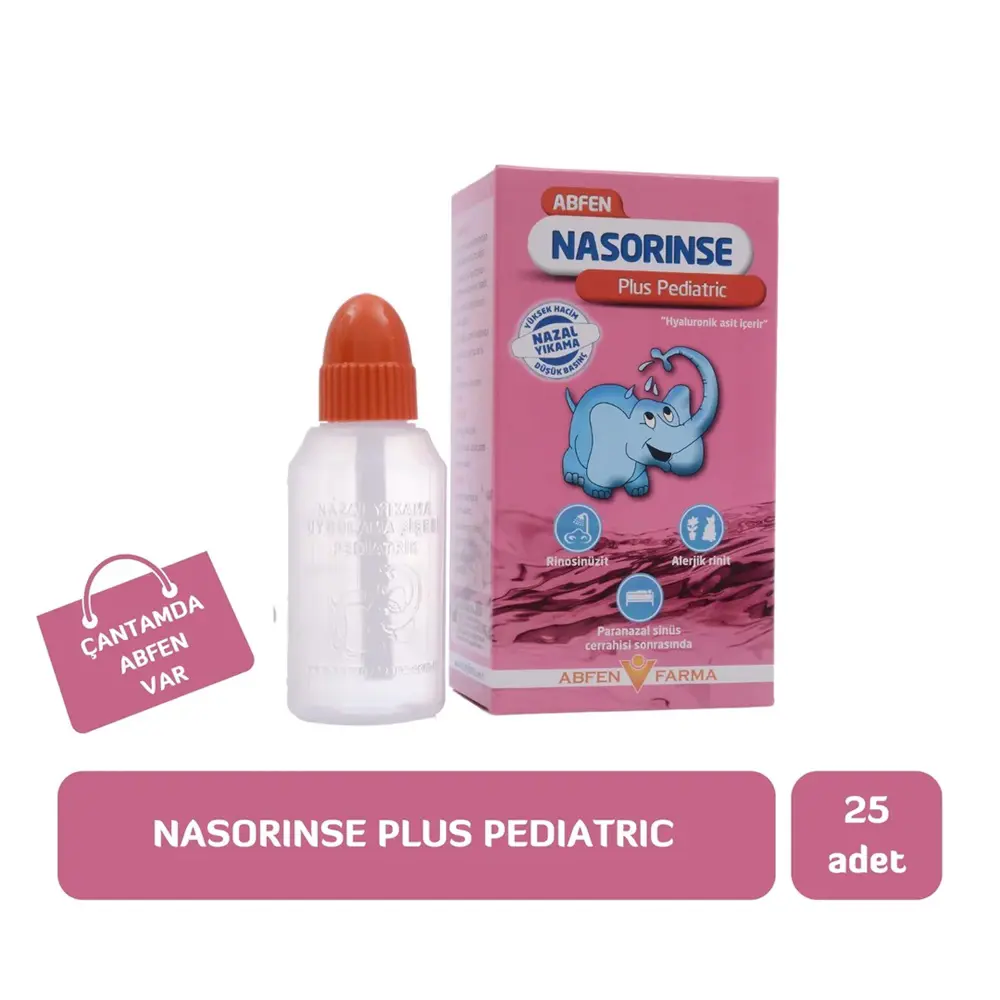 Abfen Nasorinse Plus Pediatric Burun Yıkama Kiti 25 Adet