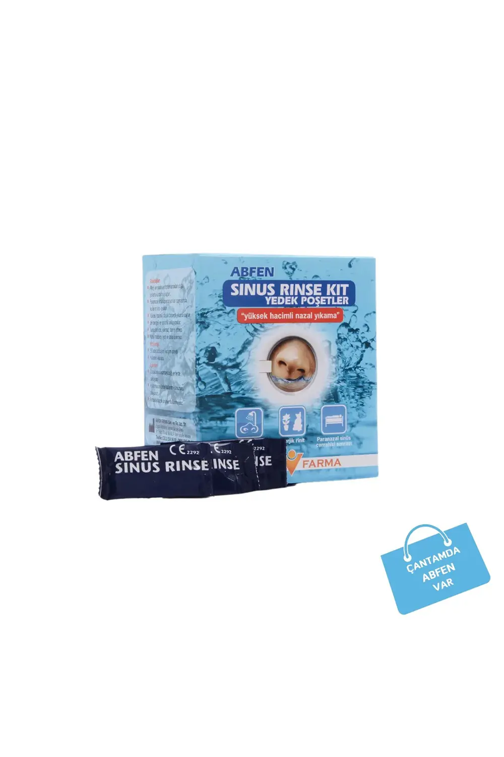 Abfen Sinüs Rinse Kit Yetişkin 50 Yedek Poşet