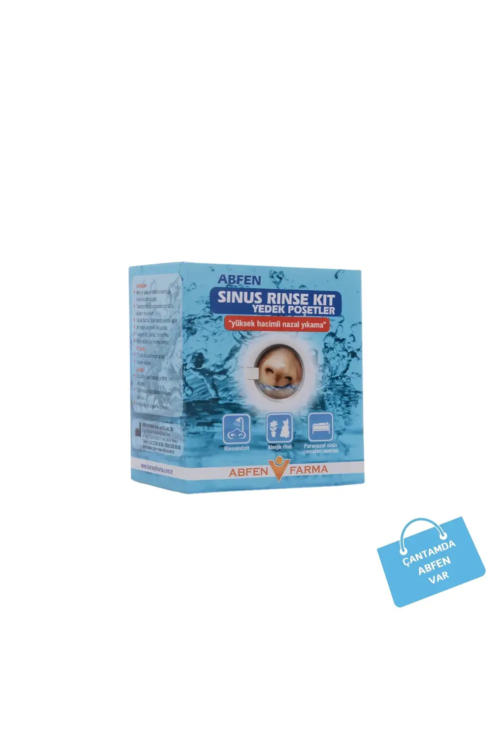 Abfen Sinüs Rinse Kit Yetişkin 50 Yedek Poşet