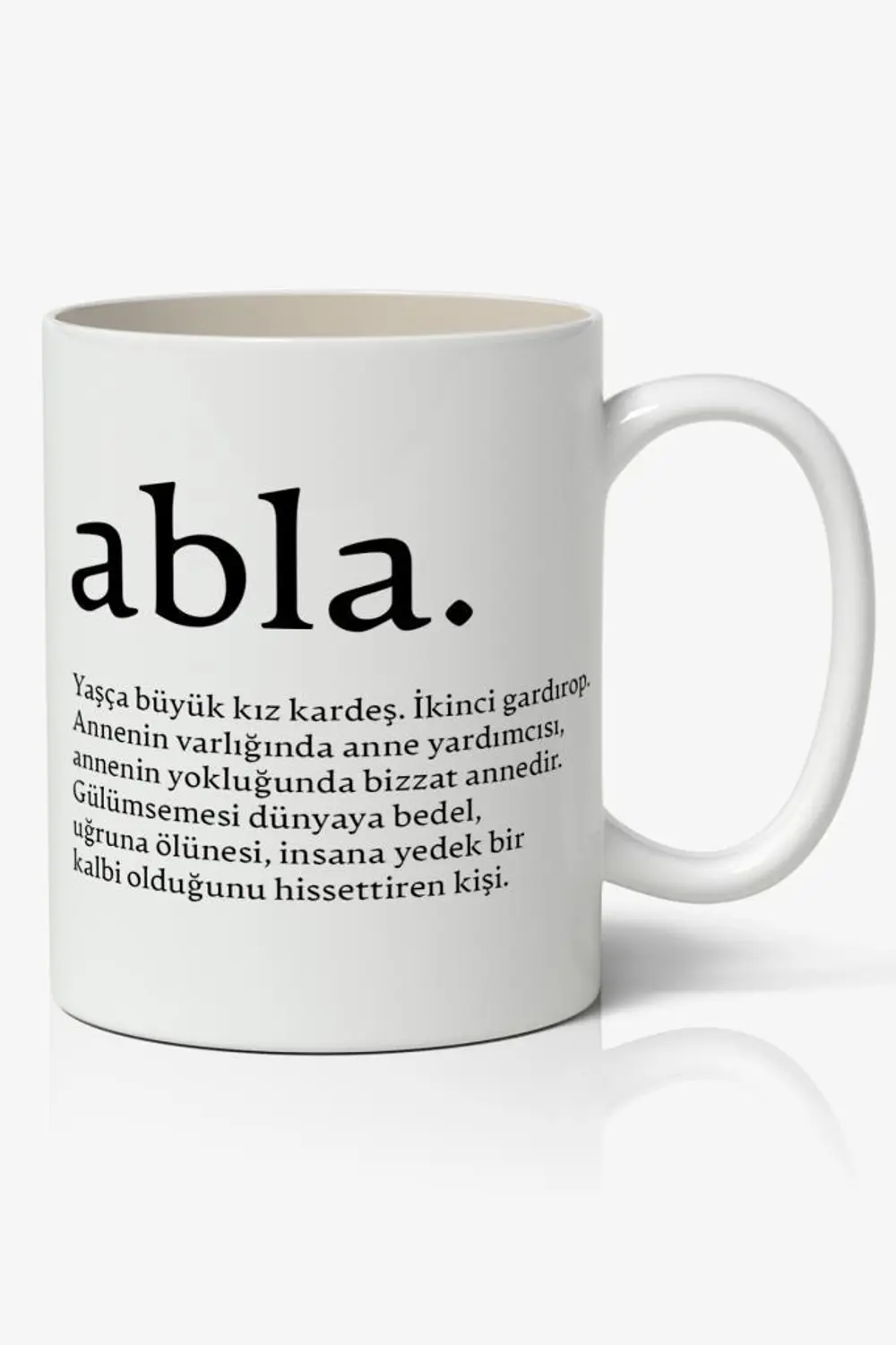 Abla Anlamlı Söz Yazılı Baskılı Kupa Bardak Baskılı Kahve Kupa Ba Abla Anlamlı Söz Yazılı Baskılı Kupa Bardak Baskılı Kahve Kupa Ba