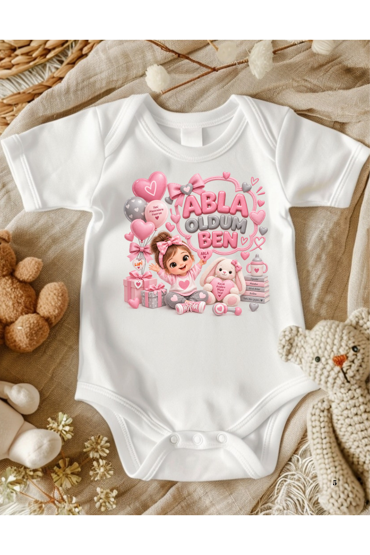 Abla Oldum Yazılı Bebek Zıbın Fiyatı, Yorumları ve Özellikleri