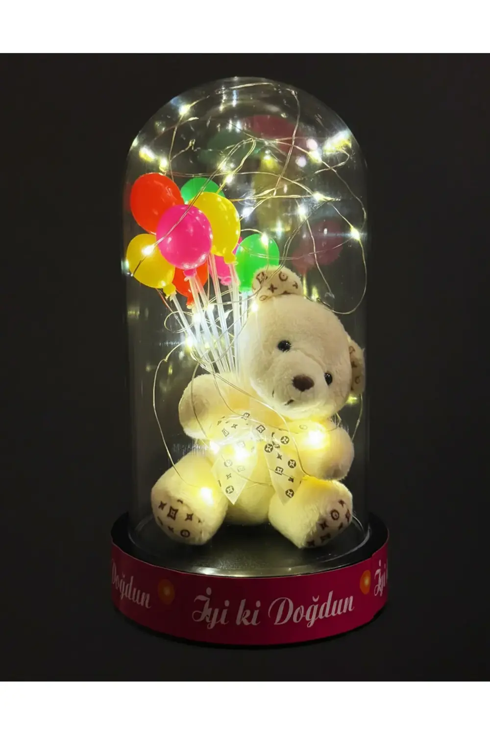 Ablaya Dogum Gunu Hediyesi - Ablaya Hediye - Ledli Fanus ve Beyaz