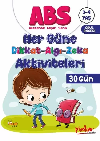 ABS 3-4 Yaş Her Güne Dikkat-Algı-Zeka Aktiviteleri 30 Gün Fiyatı, Yorumları ve Özellikleri