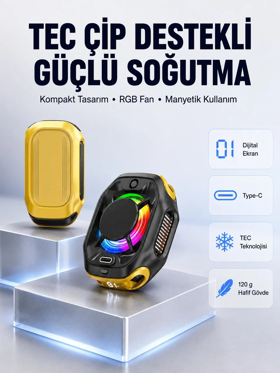 Abs Alüminyum Alaşımlı Hafif Ve Dayanıklı Mobil Soğutucu Yeni Nesil - Lisinya