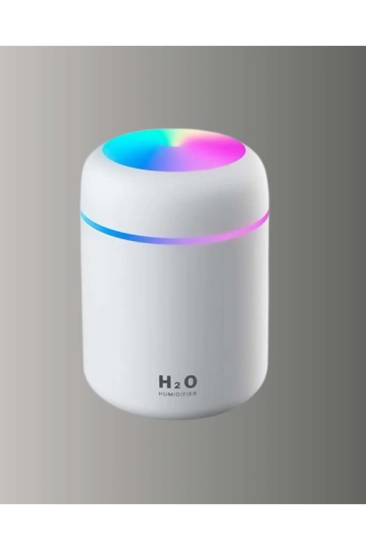 ABS Gövdeli 300ml USB Nemlendirici – Beyaz, Gri, Pembe Renk - Lis