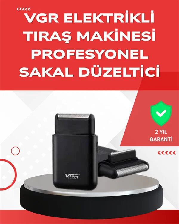 ABS Gövdeli Süper İnce Elektrikli Sakal Kesici – 45 Dakika Kablosuz & Yanak Makası Dahil