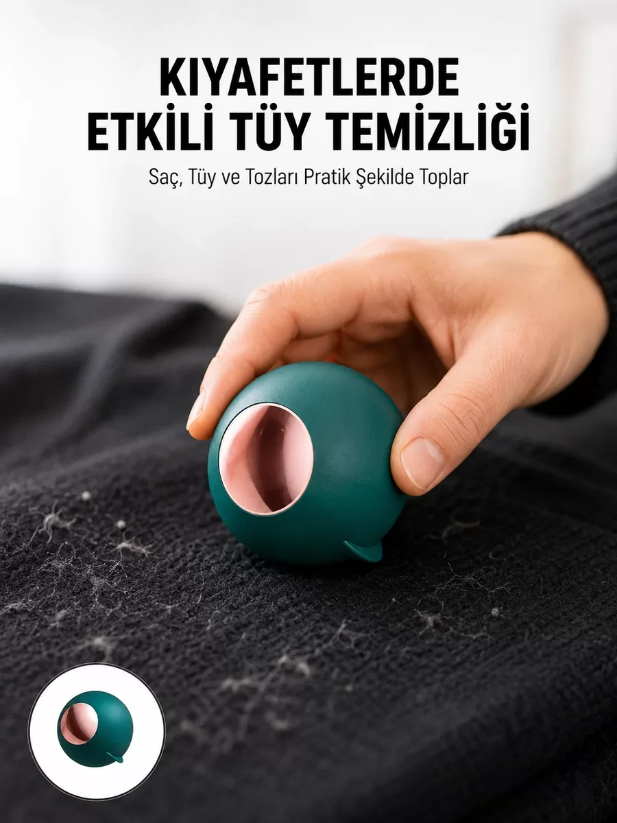 ABS Malzemeli Elbise Tiftik Çıkarıcı – Yeniden Kullanılabilir, Çok Amaçlı Tüy Temizleyici